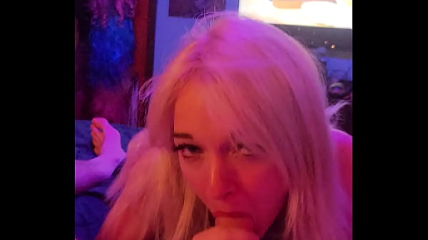 Kitty gives blowjob