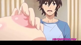 Perverted step sister masturbates with an ice cream so i help her | Hentai